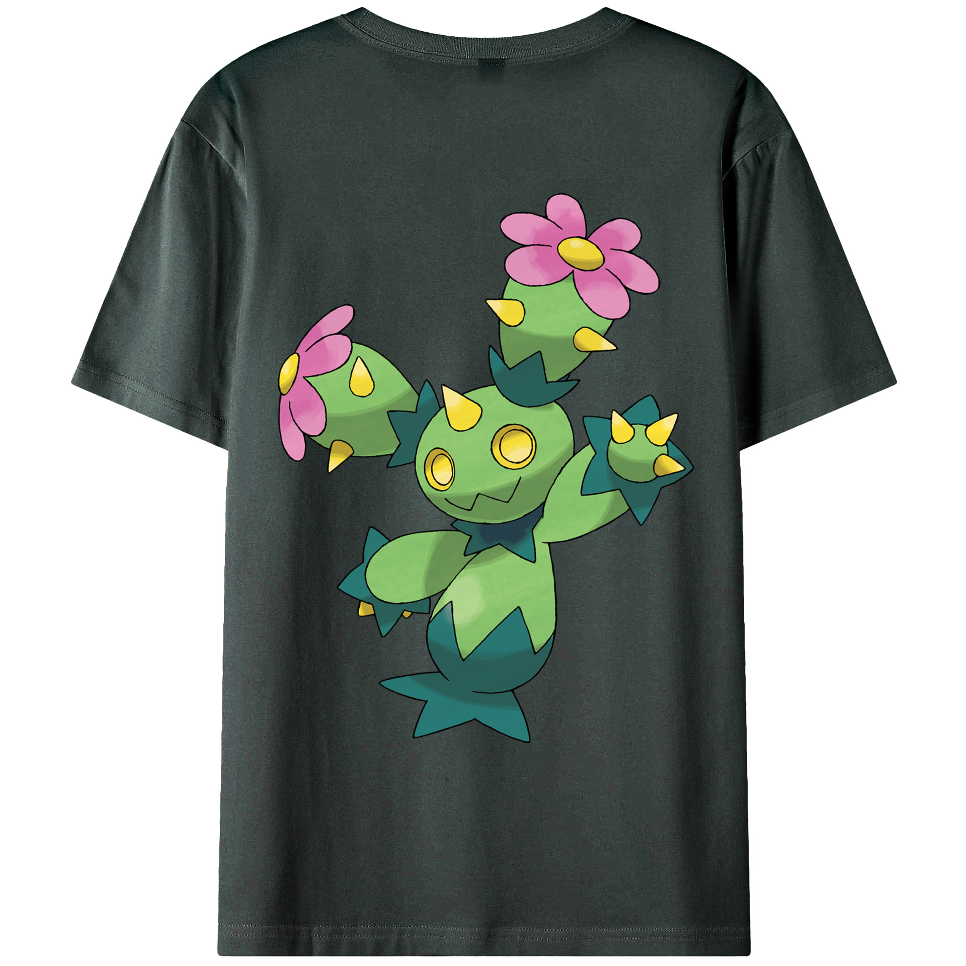 （画像用） ポケットモンスター Pokémon 綿100％ メンズ半袖Tシャツ（バックプリント） 通気性